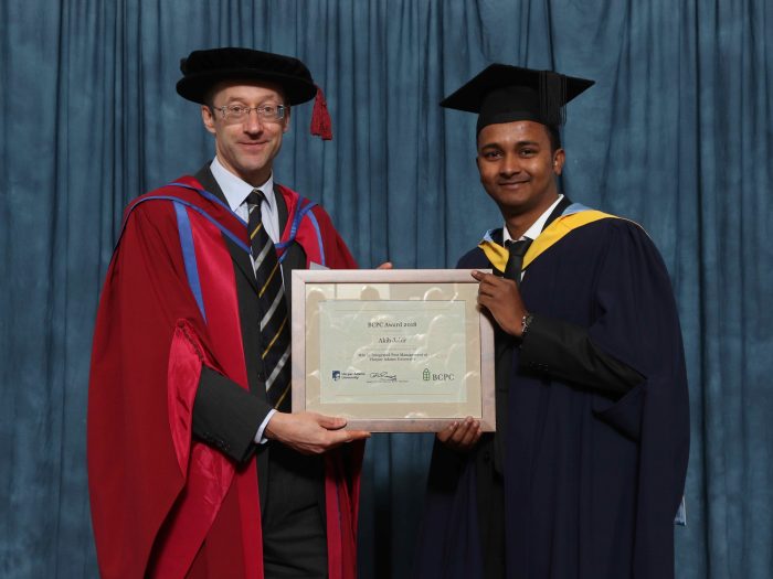 2018 Student BCPC Award goes to Akib Jahir