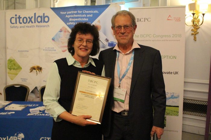 BCPC award for a life time working in crop protection