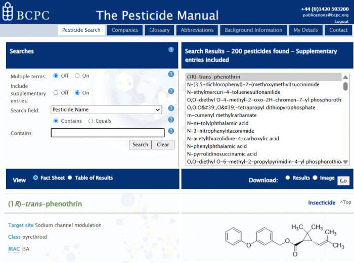 Why BCPC’s Online Pesticide Manual leads the field